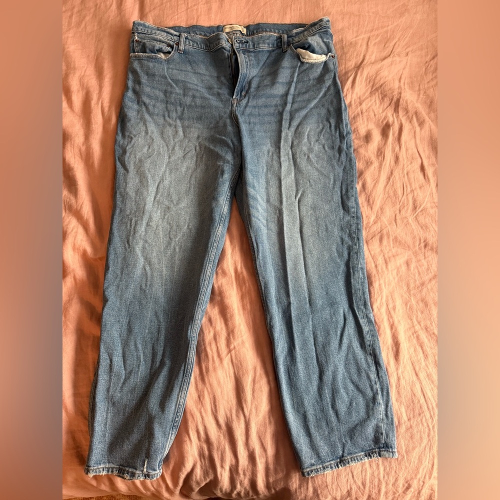 High waisted straight leg Abercrombie & Fitch Jeans